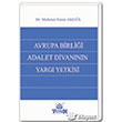 Avrupa Birlii Adalet Divannn Yarg Yetkisi Yetkin Yaynlar