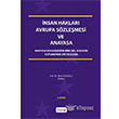 nsan Haklar Avrupa Szlemesi ve Anayasa Beta Yaynlar
