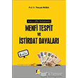 cra ve flas Hukukunda Menfi Tespit ve stirdat Davalar Adalet Yaynevi