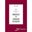 hracat ve thalat lemleri Sekin Yaynevi