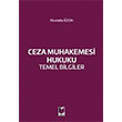 Ceza Muhakemesi Hukuku Temel Bilgiler Adalet Yaynevi
