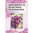 Metindilbilim ve rnek Metin zmlemeleri Pegem Yaynlar