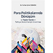 Para Politikalarnda Dnm ve Taylor Kuralnn Trkiye Ekonomisi in Snanmas izgi Kitabevi