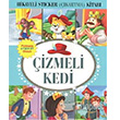 Hikayeli Sticker kartma Kitab izmeli Kedi ocuk Gezegeni