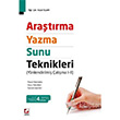Aratrma, Yazma ve Sunu Teknikleri Sekin Yaynevi