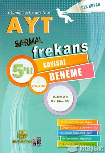 YKS AYT 2. Oturum Sarmal 5 li Sayısal Frekans Deneme Çek Kopar ...
