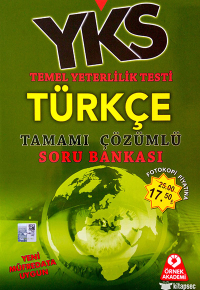 YKS TYT Trke Tamam zml Soru Bankas rnek Akademi Yaynlar