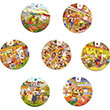 Kelime arklar Seti 5 Dilde Temel Kelimeler ngilizce  Almanca spanyolca Franszca talyanca Multilingual Vocabulary Wheels Nans Publishing