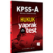 KPSS ve Tm Kurum Snavlar in Hukuk ek Kopar Yaprak Test 657 Yaynlar