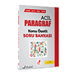 KPSS ALES DGS YKS Acil Paragraf Konu zetli Soru Bankas Gler Kitabevi