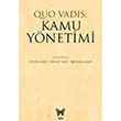 Quo Vadis Kamu Ynetimi Nika Yaynevi