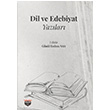 Dil ve Edebiyat Yazlar Bilgin Kltr Sanat Yaynlar