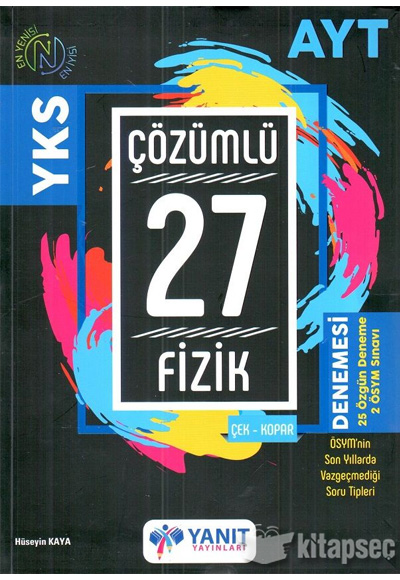 AYT Fizik Çözümlü Çek Kopar 27 Deneme Yanıt Yayınları | 9786059406628