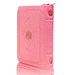 Cep Boy Kuran Kerim Pembe Renk Klfl Mhrl Hayrat Neriyat