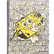 Sngerbob A4 80 Yaprak izgili Defter SBOB6122  Mynote