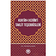 Kur an  Kerim i Taklit Teebbsleri Numan akr Marmara niversitesi lahiyat Fakltesi Vakf