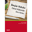 Borlar Hukuku Genel Hkmler Ders Notlar Sekin Yaynevi