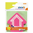 Pembe Ok ekilli 50 Yaprak 70x70 Yapkanl Not Kad (21542) Gpta
