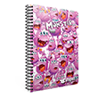 Monster Spiralli PP Kapak A4 80 Yaprak Kareli Defter Gpta