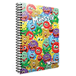 Monster Spirallli PP Kapak A4 100 Yaprak Kareli Defter Gpta