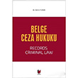 Belge Ceza Hukuku Derya Metin Turan Adalet Yaynevi
