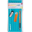 Tombow SH-300 Grip 0.7 Uçlu Kalem + Silgi + Uç + Kalemlik Seti Turuncu