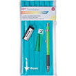 Tombow SH-300 Grip 0.7 Uçlu Kalem + Silgi + Uç + Kalemlik Seti Fosforlu Yeşil