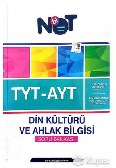 Binot Yayınları - TYT-AYT Din Kültürü ve Ahlak Bİlgisi Soru Bankası PDF İndir