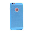 Delikli Iphone 6S Lght Blue Rubber Kapak Zore