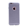 Delikli Iphone 6S Plus Silver Rubber Kapak Zore