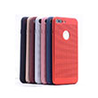 Delikli Iphone7 Plus Dark Grey Rubber Kapak Zore