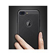 Delikli Iphone 8 Black Rubber Kapak Zore