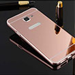 Aynal Samsung Bumper C5 Pro Rose Gold Sert Kapak Zore