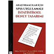statistiksel Deney Tasarm Gazi Kitabevi