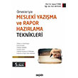 Mesleki Yazma ve Rapor Hazrlama Teknikleri Sekin Yaynclk