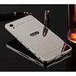 Aynal Bumper Sony Xperia XZ Silver Sert Kapak Zore