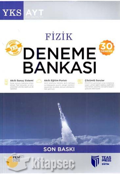 AYT Fizik 30 Deneme Bankası Teas Press Yayınları | 9786053012948