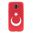 Trk Bayra Samsung J2 Pro 2018 Red Silikon Kapak Zore