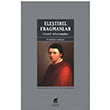 Eletirel Fragmanlar  Felsefi Aforizmalar Friedrich Schlegel Ayrnt Yaynlar