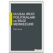 Ulusal Bilgi Politikalar ve Bilgi Merkezleri Hiperlink Yaynlar