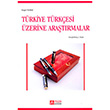 Trkiye Trkesi zerine Aratrmalar Pegem Yaynlar
