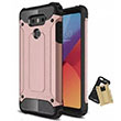Crash LG Q6 Rose Gold Silikon Kapak Zore