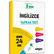 8. Snf ngilizce Yaprak Test Ankara Yaynclk