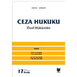 Ceza Hukuku zel Hkmler Adalet Yaynevi
