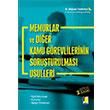 Memurlar ve Dier Kamu Grevlilerinin Soruturulmas Uslleri R. Blent Tarhan Adalet Yaynevi