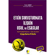 Etkin Soruturmaya likin Usul ve Esaslar Evren Akbey Adalet Yaynevi