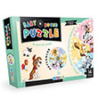 Baby Round Puzzle Hayvanlar Blue Focus