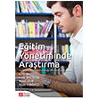 Eitim Ynetiminde Aratrma Pegem Yaynlar