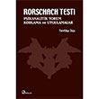 Rorschach Testi Psikanalitik Yorum Kodlama ve Uygulamalar Tevfika Tunaboylu kiz Balam Yaynlar