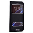 Dolce Samsung S7 Edge Black Pu Klf Zore